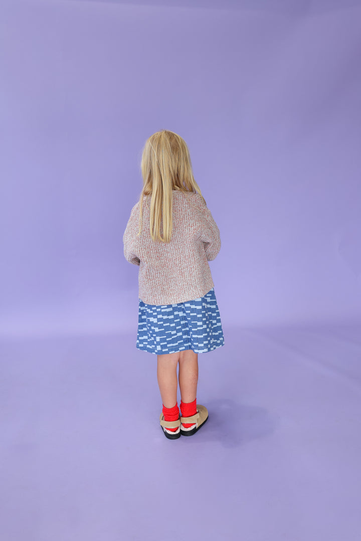 Grown Twisted Chunky Rib Cardigan - Mist