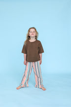 Grown Summer Stripe Cotton Frill Pant