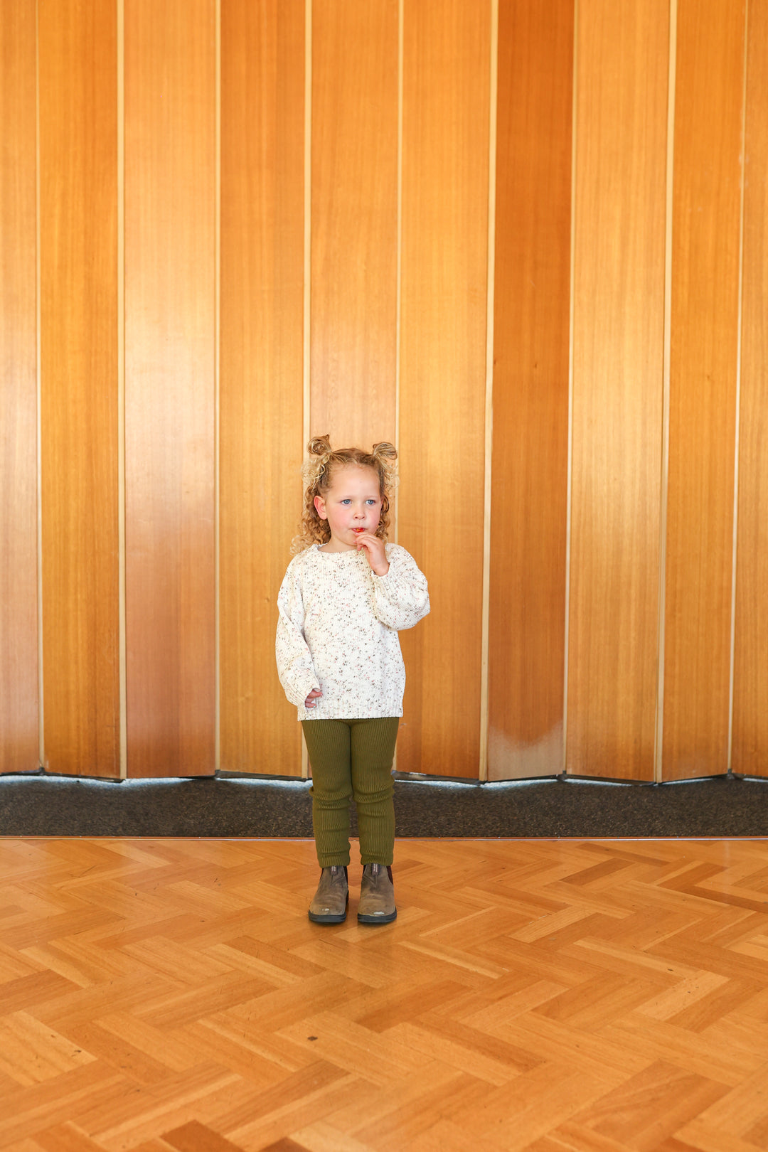 Grown Organic Ribbed Essential Leggings - Herb