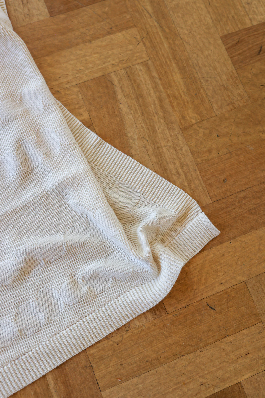 Grown Organic Stacked Pebble Baby Blanket - Raw