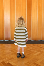 Organic 7-Stripe Dress - Herb