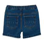 Milky Stone Wash Denim Short - Mid Wash Denim