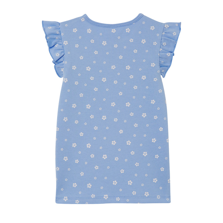 Milky Cornflower Frill Tee - Cornflower