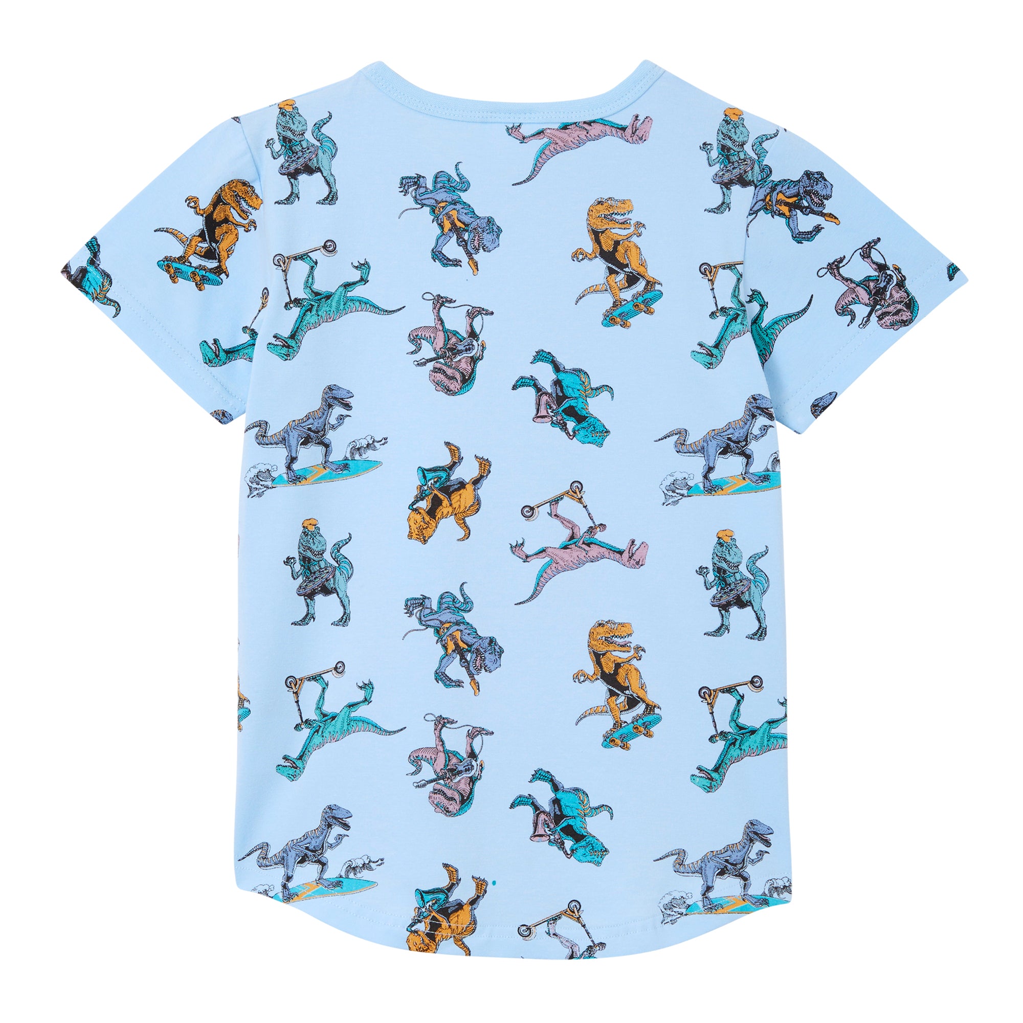 Milky Dino Skate Tee - Sky Blue