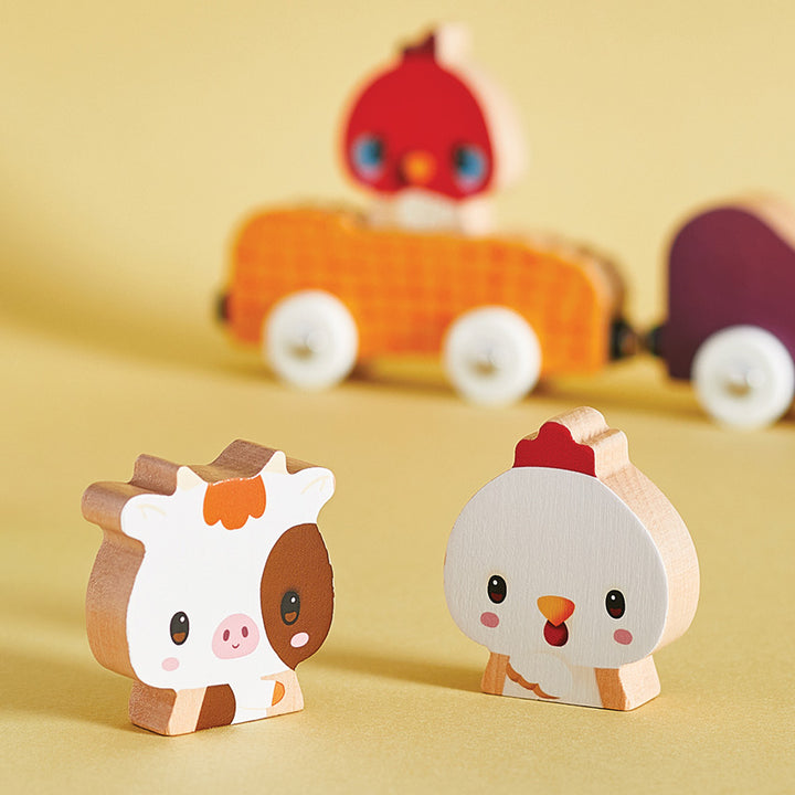 Janod - Magnetic Farm Animal Cars