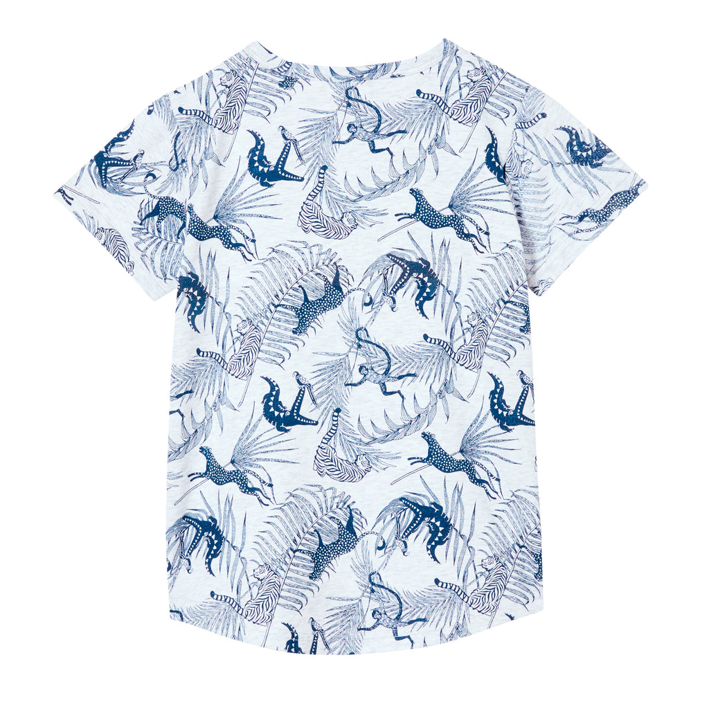 Milky Jungle Tee - Silver Marle