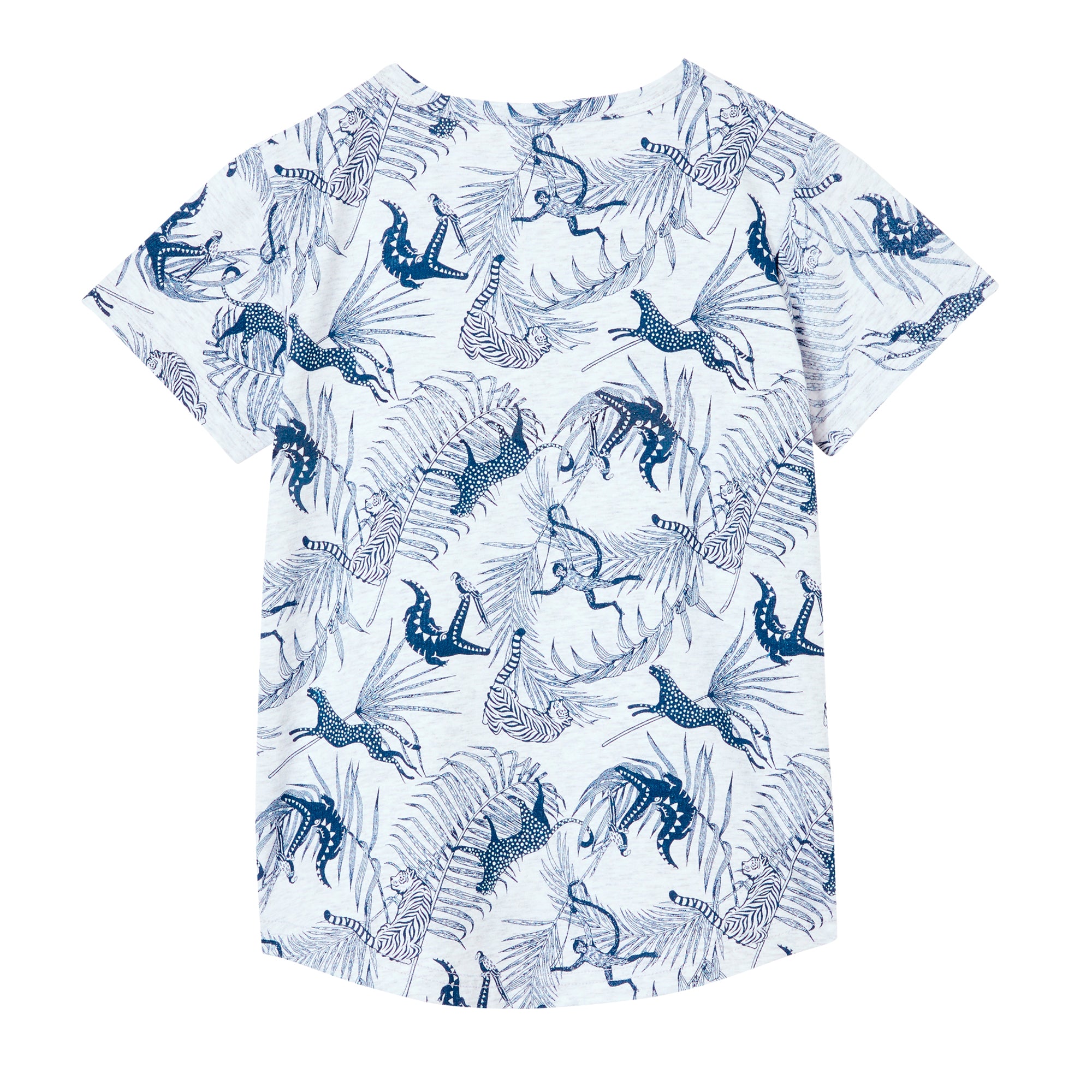 Milky Jungle Tee - Silver Marle