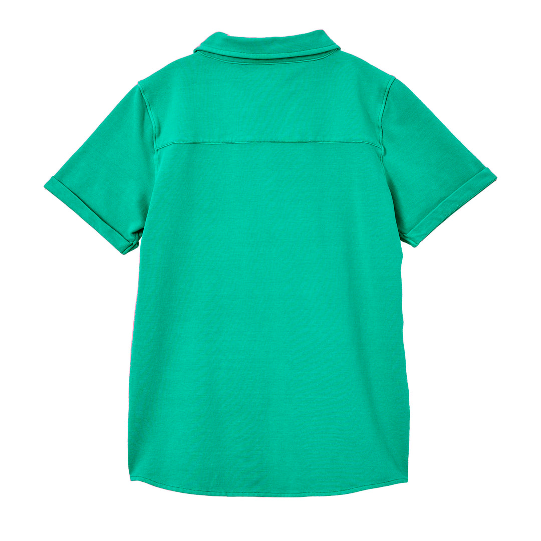 Milky Apple Green Pique Shirt - Apple Green