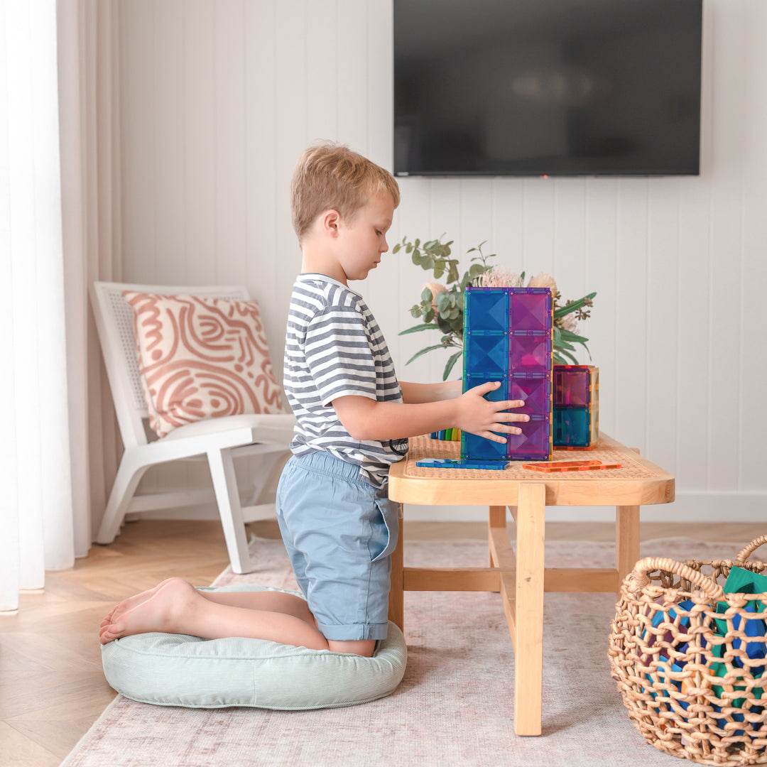 Connetix Tiles - 18 Piece Rectangle Set | Rainbow