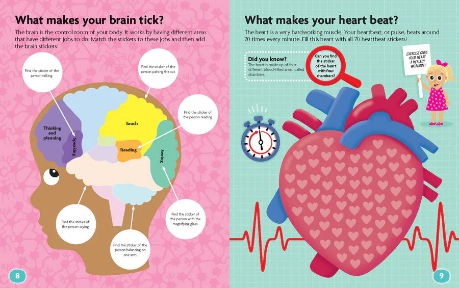 FunFacts - Sticker Activity Book - Human Body