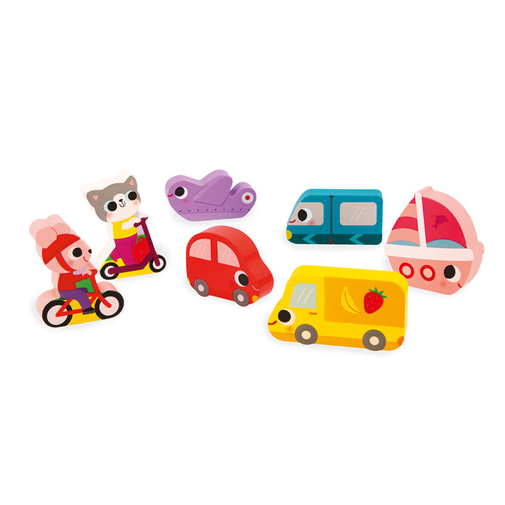 Janod - Chunky Puzzle Vehicles