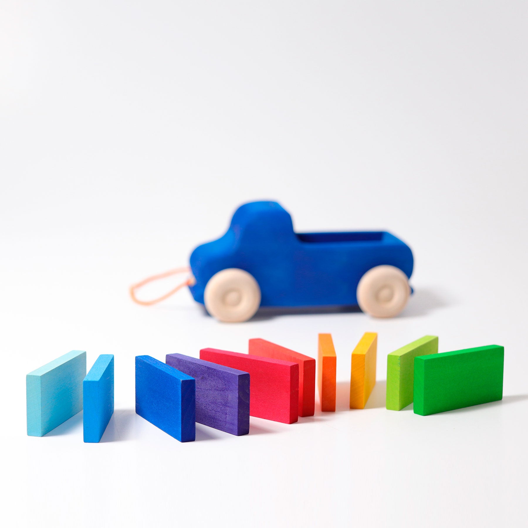 Grimm's Pullalong Truck Blue