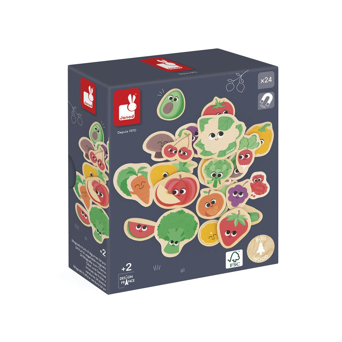 Janod - Fruit And Vegetable Magnets
