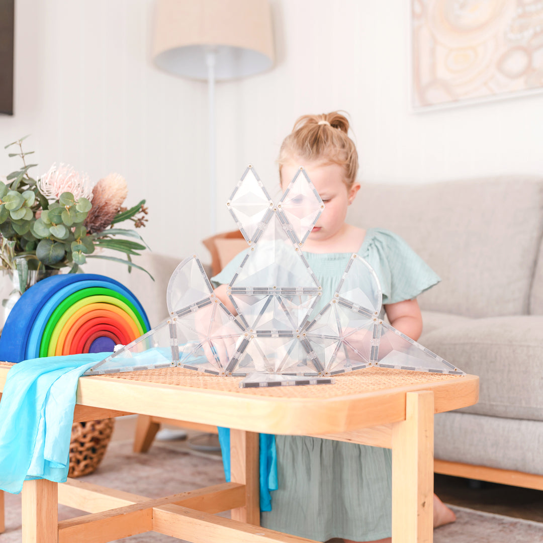 Connetix Tiles - 24 Piece Expansion Set | Clear