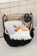Signature Nappy Backpack - Black Diamond Quilt