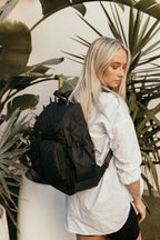 Signature Nappy Backpack - Black Diamond Quilt