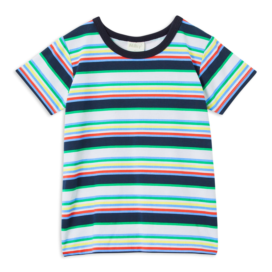 Milky Multi Stripe T-Shirt