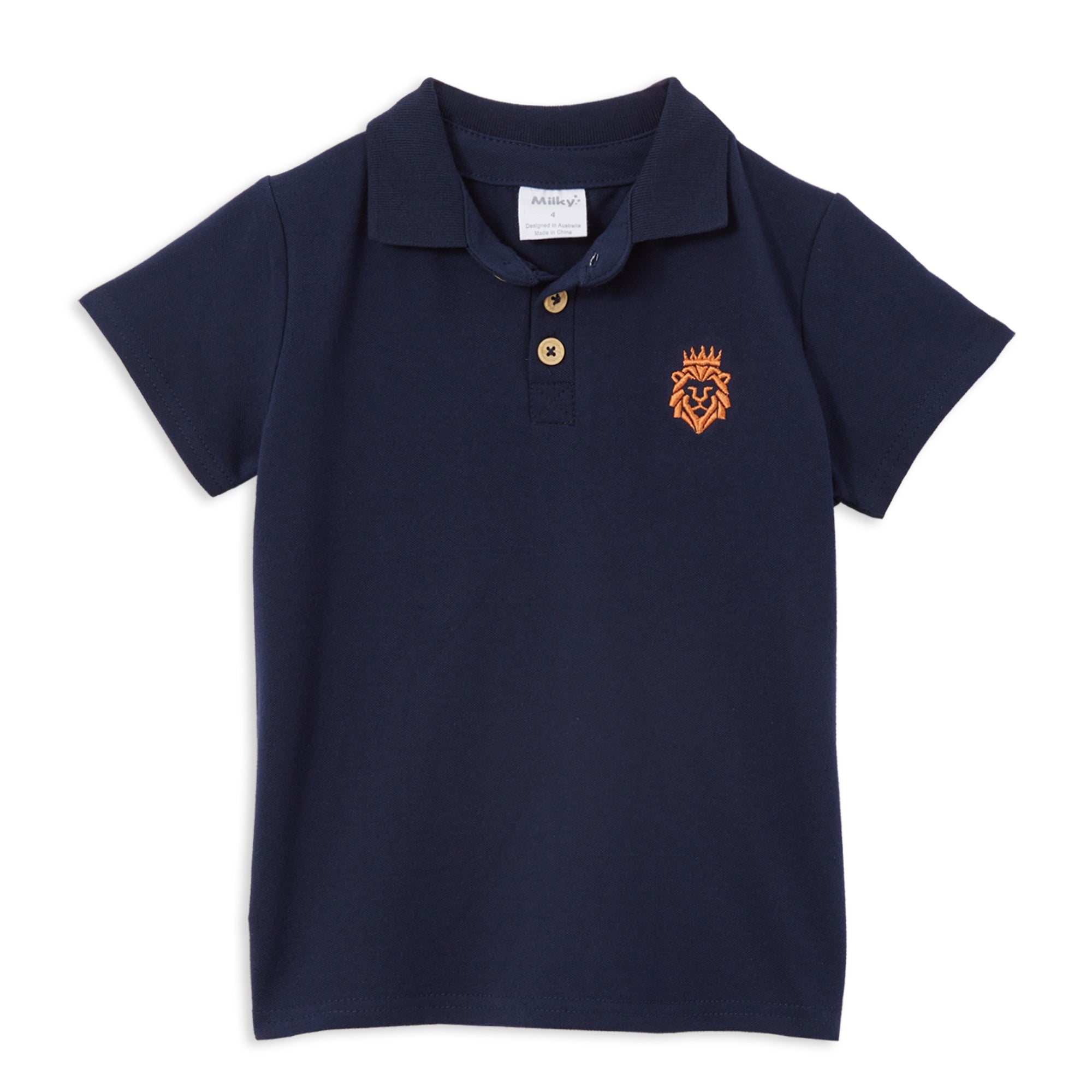 Milky Indigo Lion Polo