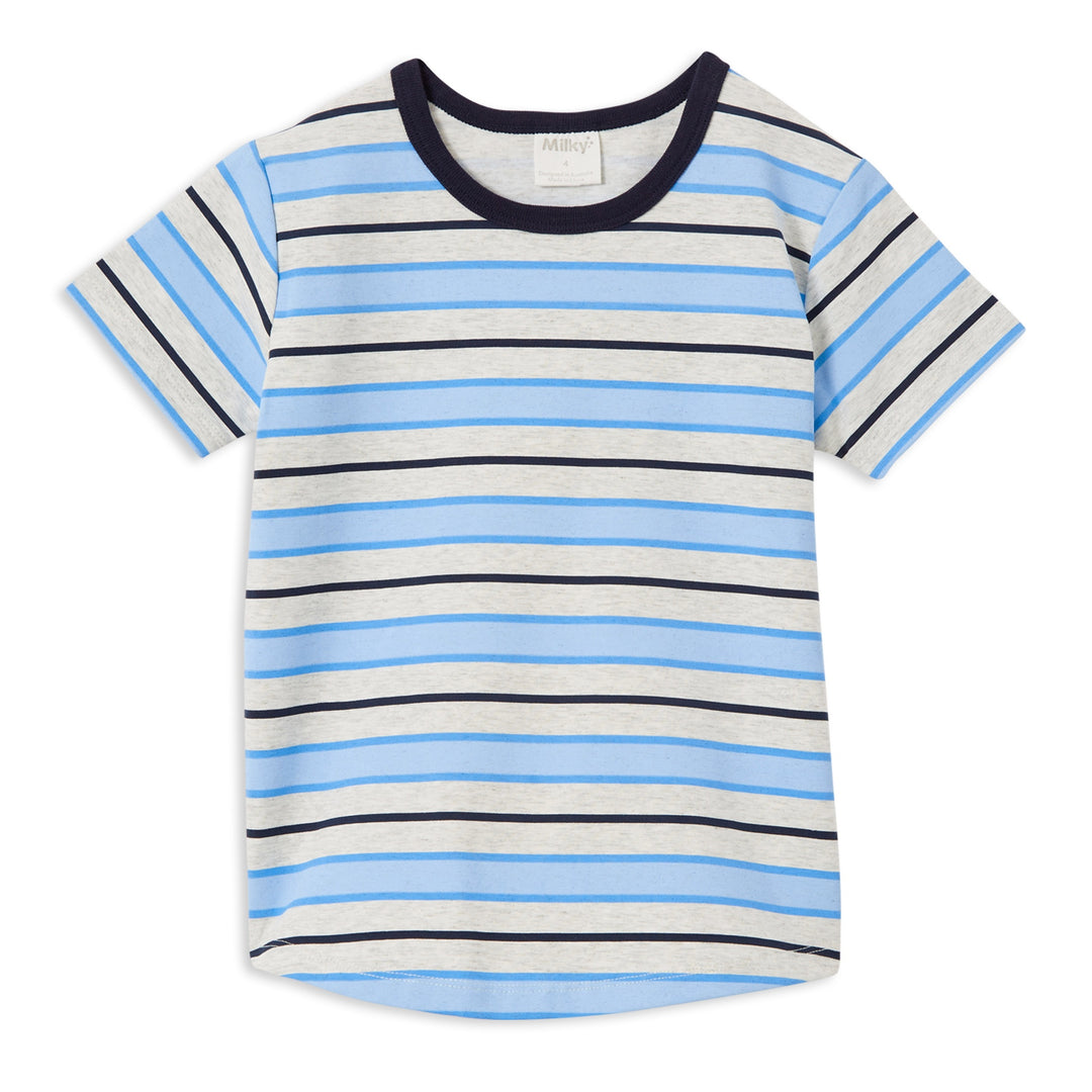 Milky Blue Stripe T-Shirt