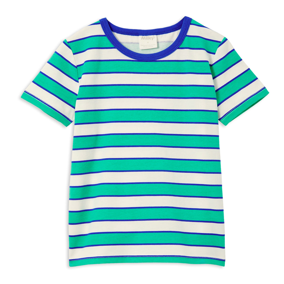Milky Green Stripe Tee