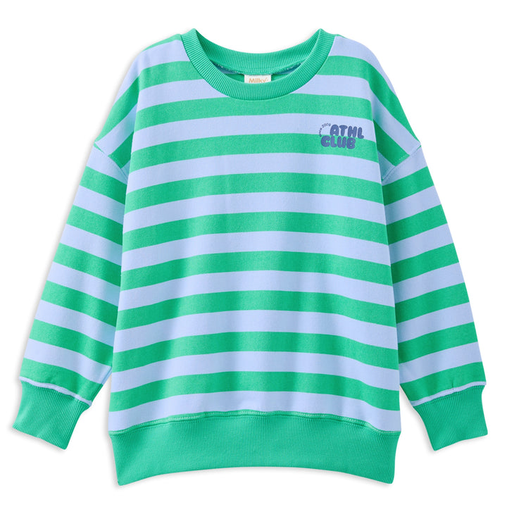 Milky Athl Stripe Fleece Sweat
