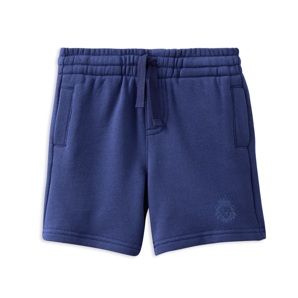Milky Navy Fleece Short
