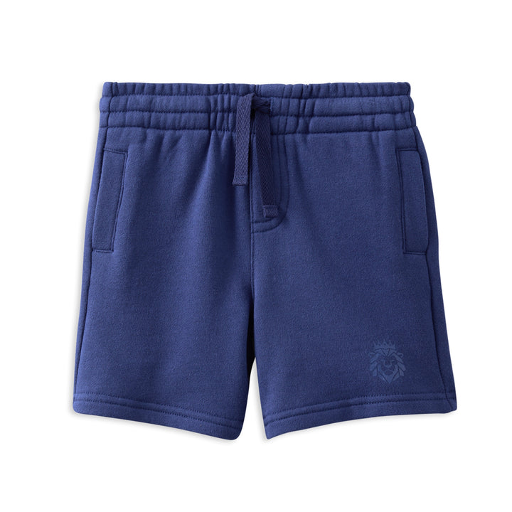 Milky Navy Fleece Short