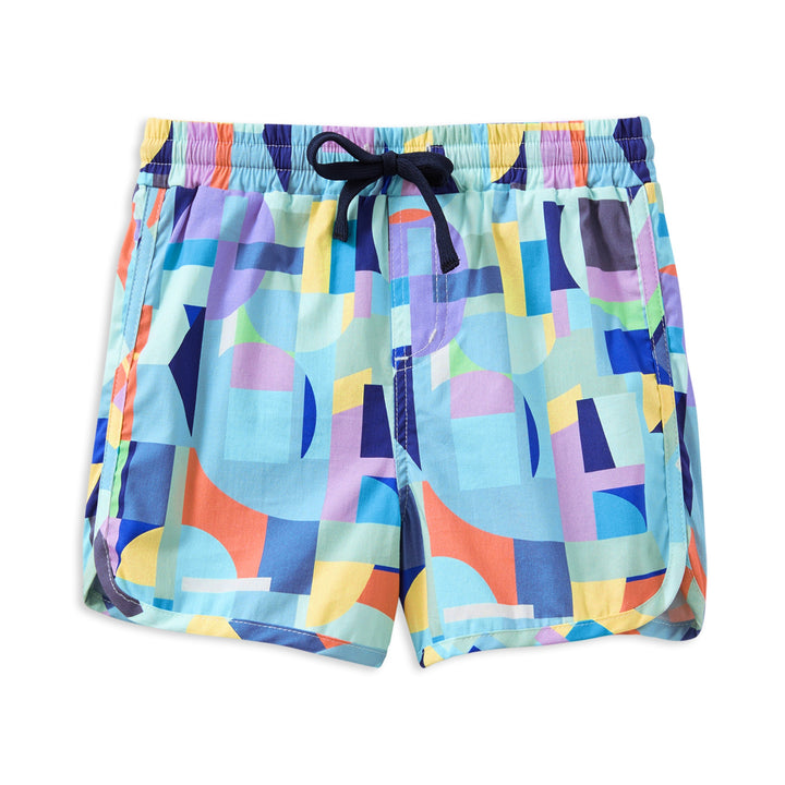 Milky Geometric Boardshort