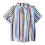 Boys Crinkle Stripe Shirt