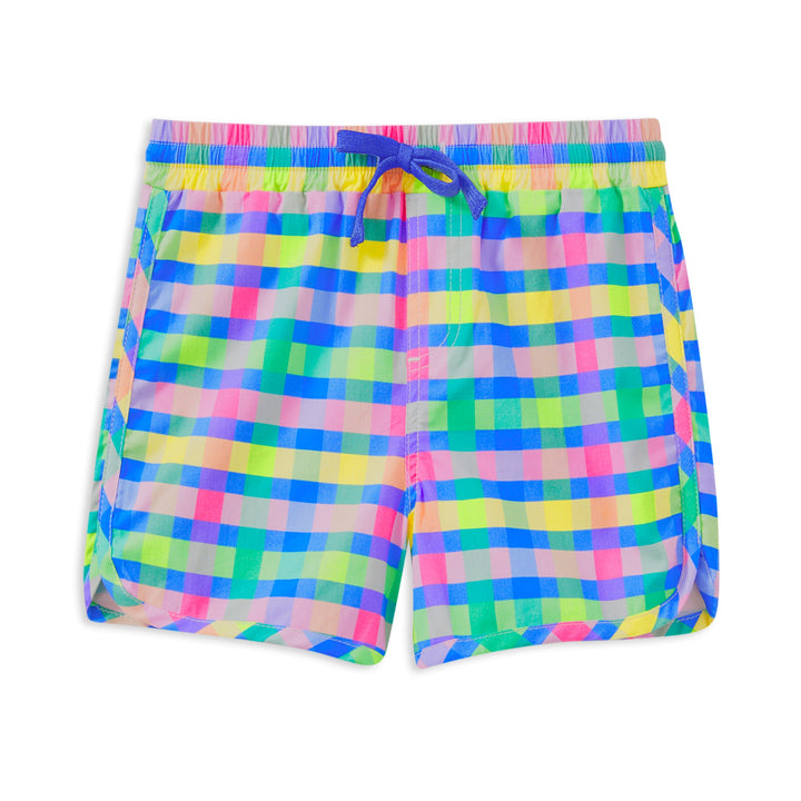 Milky Picnic Check Boardshort