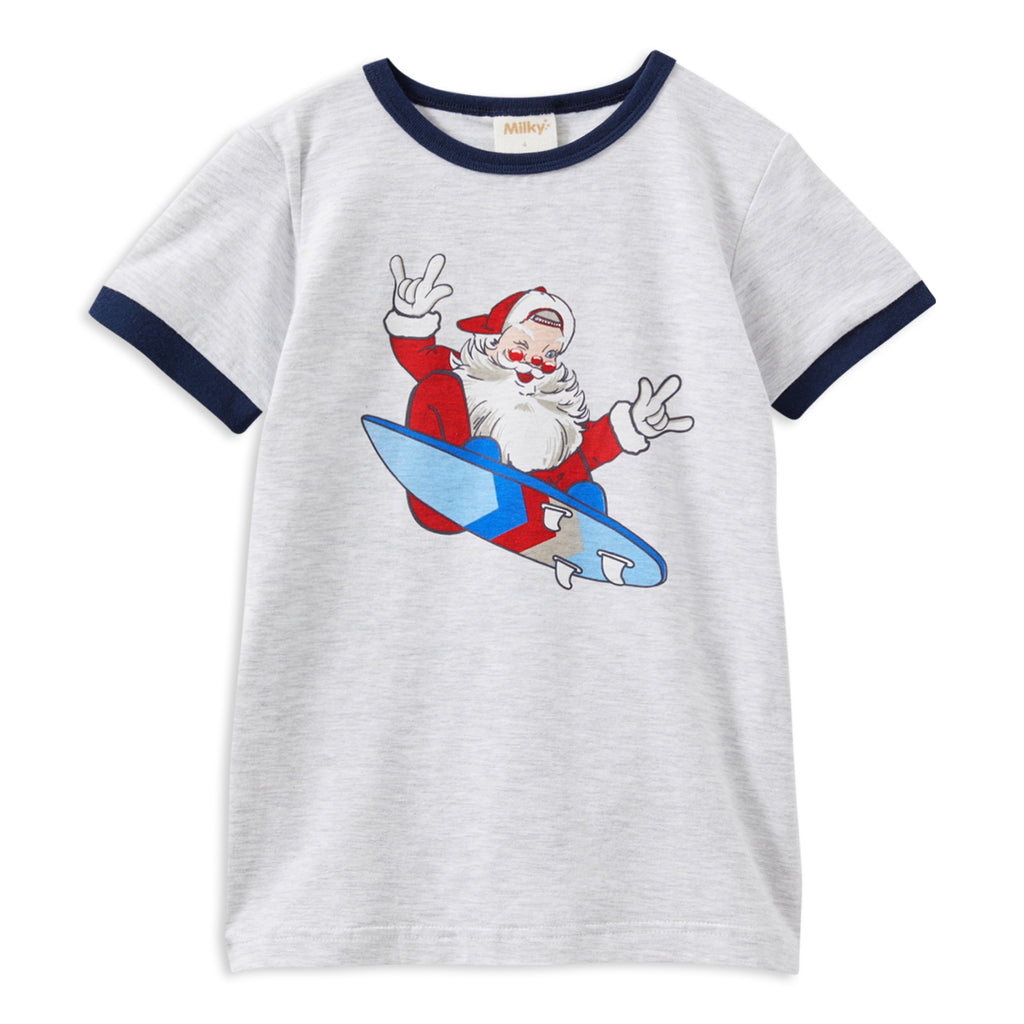 Milky Surfing Santa Tee