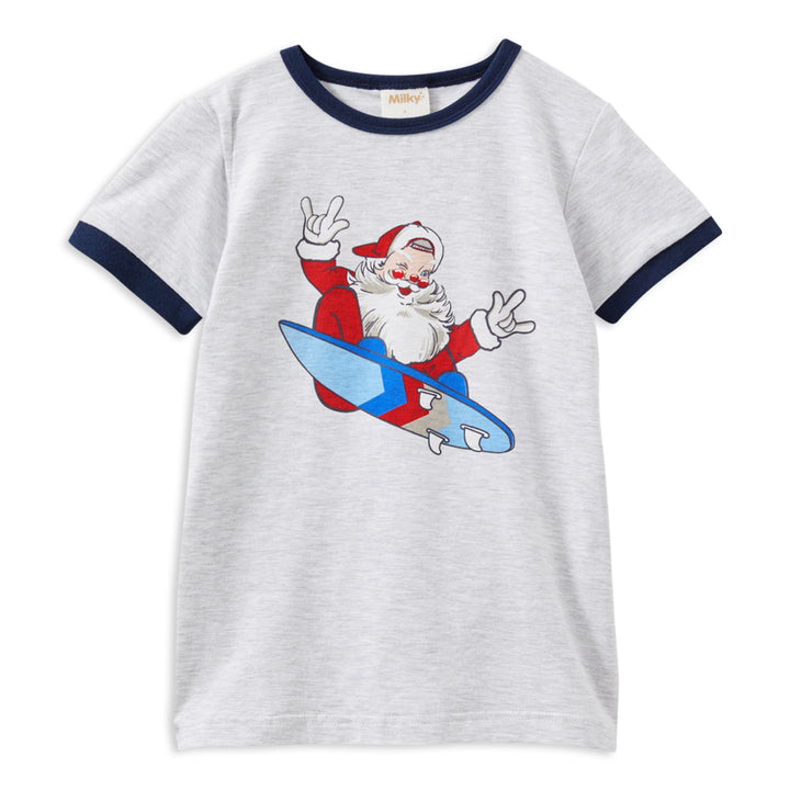 Milky Surfing Santa Tee