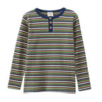 Milky Waffle Stripe Henley