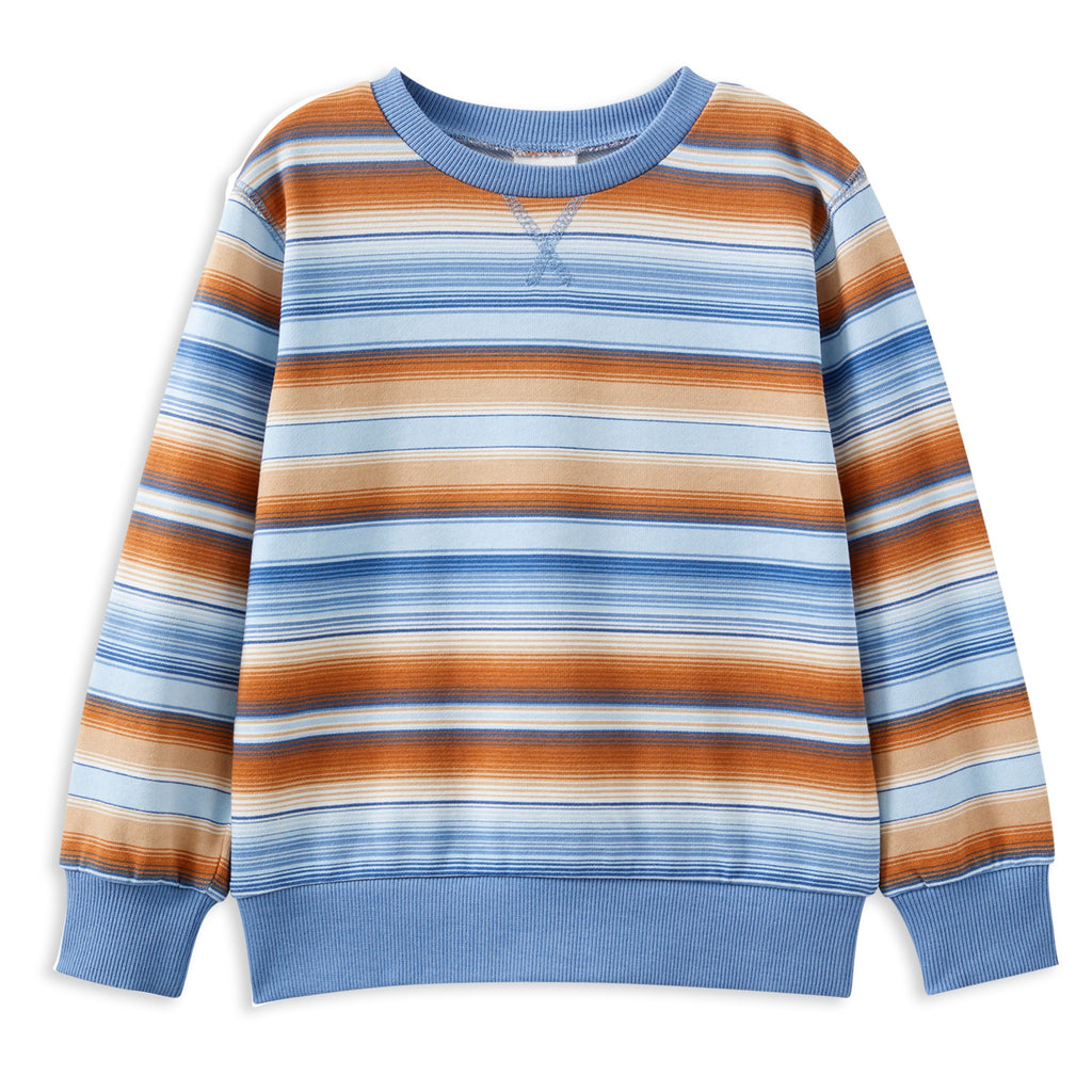 Milky Ombre Stripe Fleece Sweat