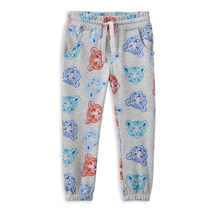 Milky Tiger Fleece Track Pant