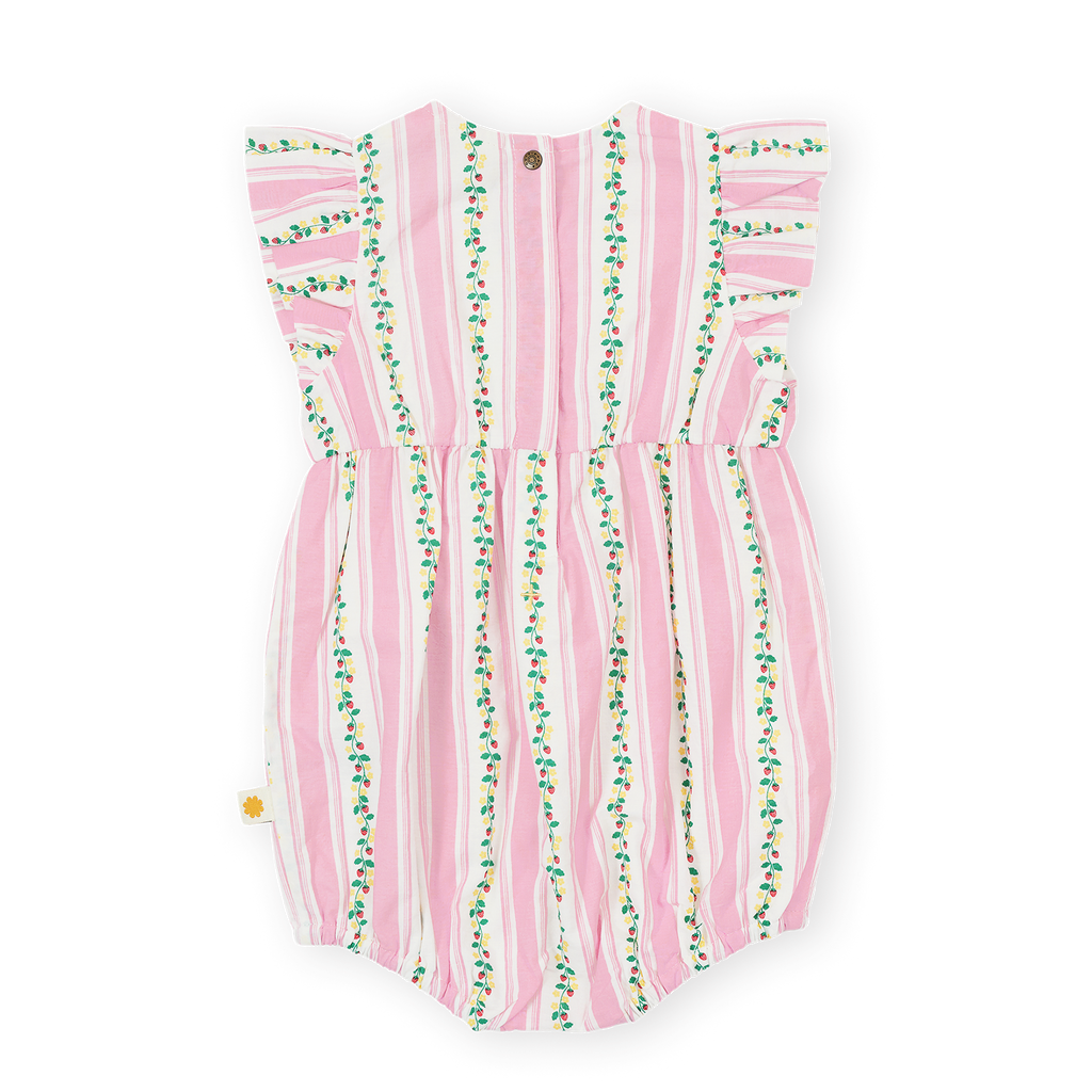 Antique Stripe Strawberry Lani Romper