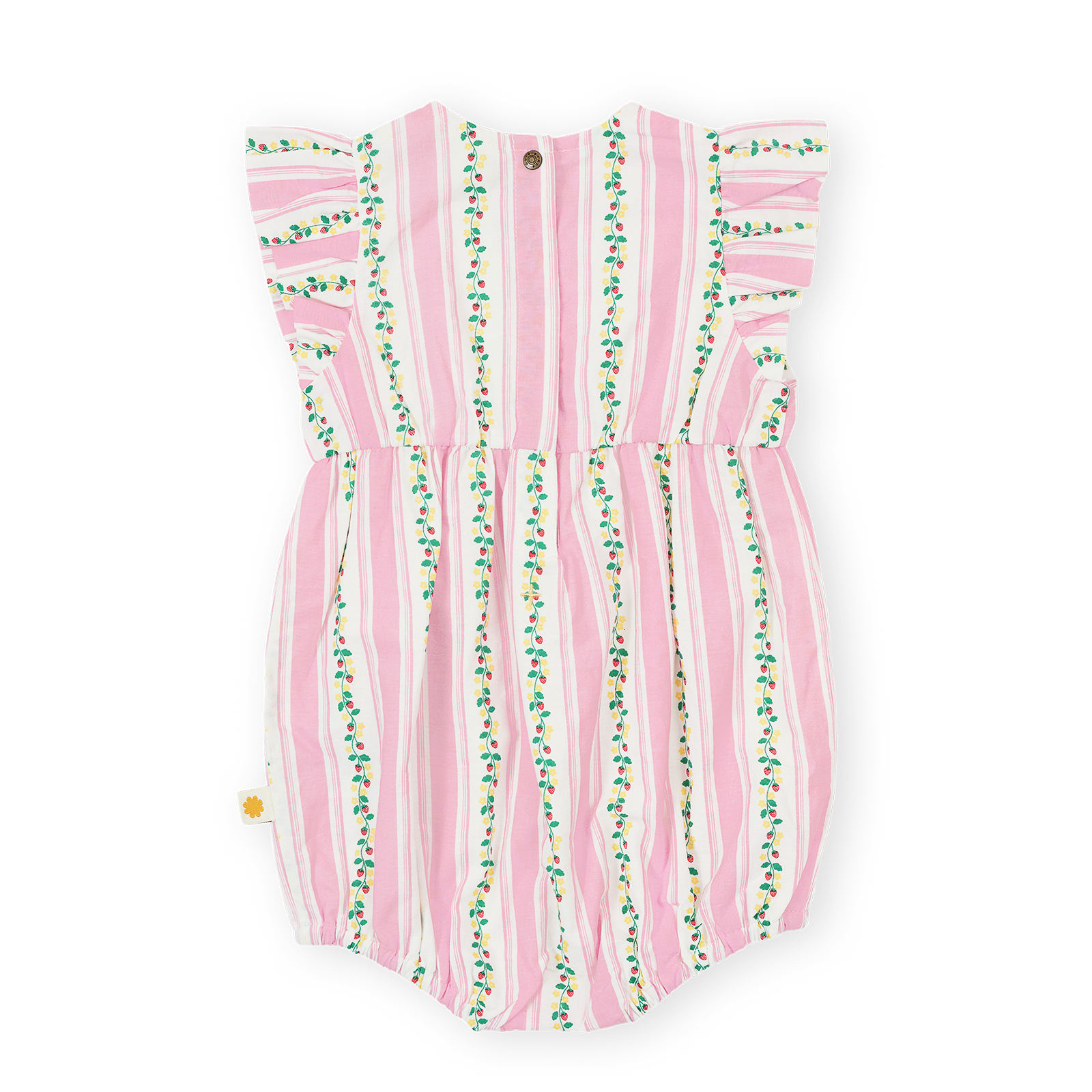 Antique Stripe Strawberry Lani Romper