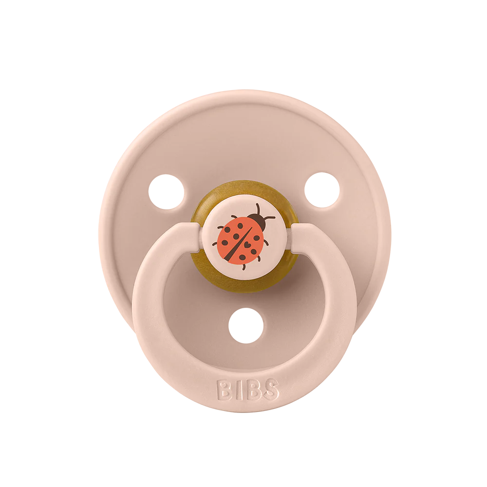 BIBS Pacifier Studio Colour - Ladybug Blush/Sand 2 Pack