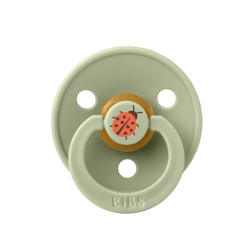 BIBS Pacifier Studio Colour - Ladybug Sage/Butter 2 Pack