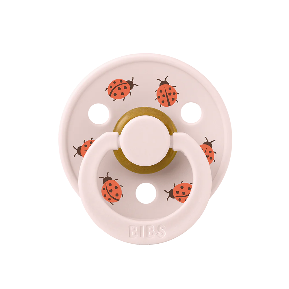 BIBS Pacifier Studio Colour - Ladybug Violet Sky/Petal 2 Pack