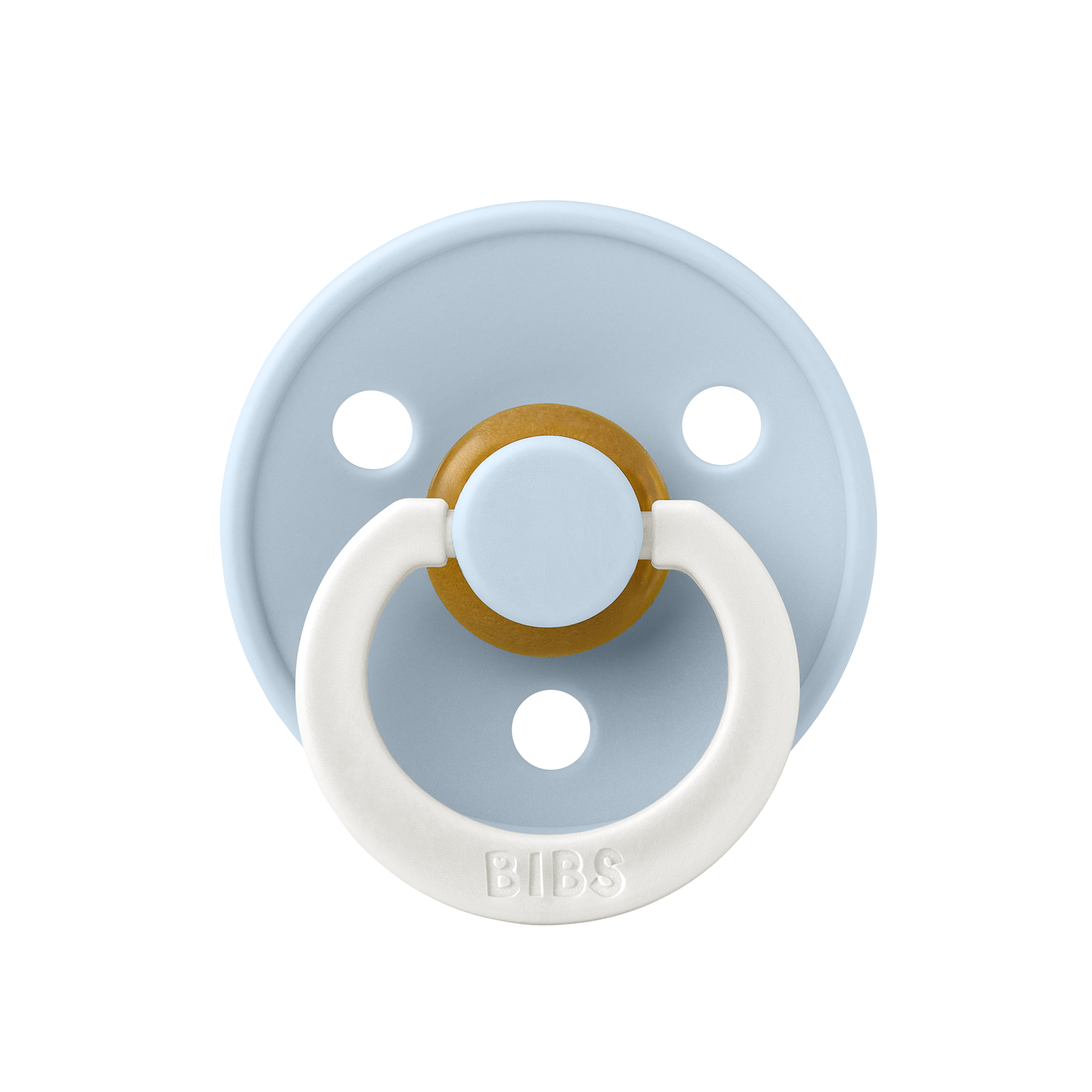 Colour GLOW Pacifier 2 Pack - Iron/Baby Blue