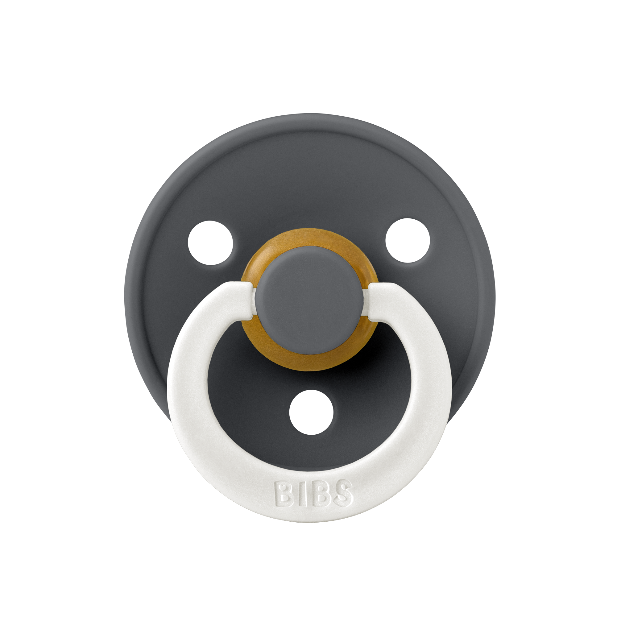 Colour GLOW Pacifier 2 Pack - Iron/Baby Blue