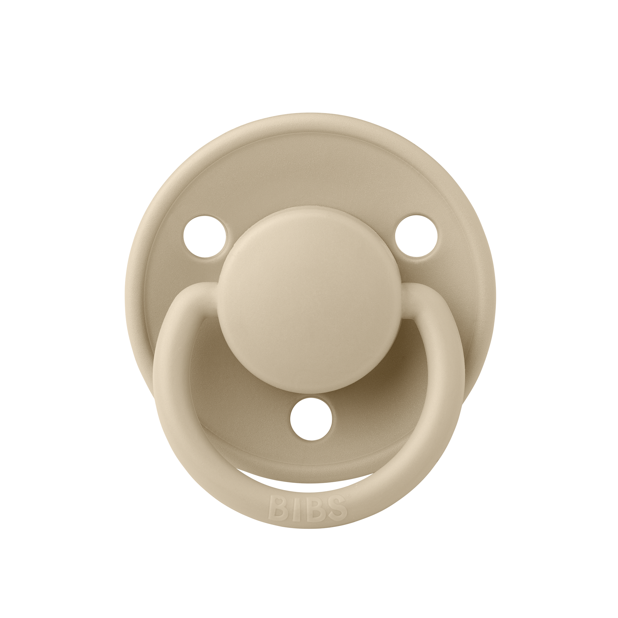 De Lux Silicone Pacifier 2 Pack - Vanilla/Peach