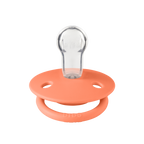 De Lux Silicone Pacifier 2 Pack - Papaya/Violet Sky