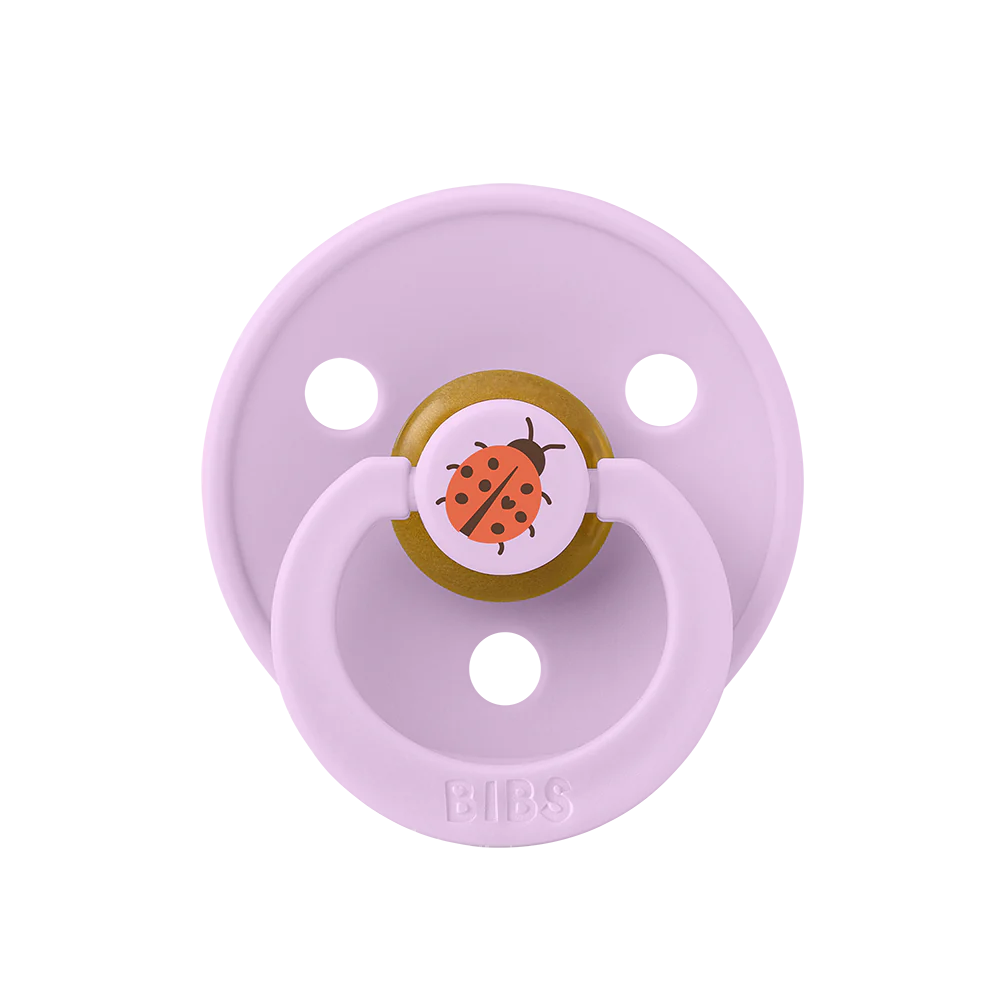 BIBS Pacifier Studio Colour - Ladybug Violet Sky/Petal 2 Pack