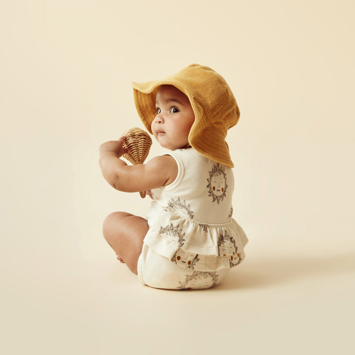 Wilson and Frenchy Shine On Me Organic Ruffle Bodysuit