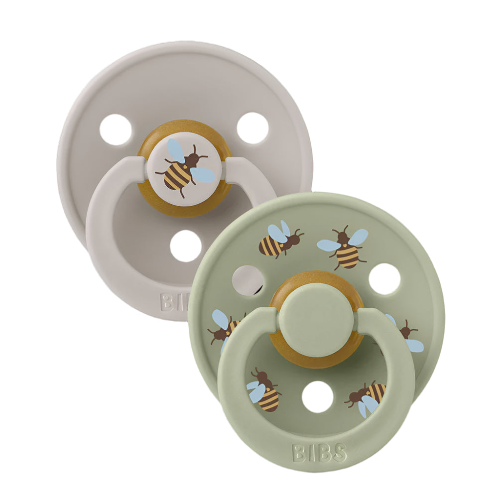 BIBS Pacifier Studio Colour - Bumblebee Mushroom/Sage 2 Pack