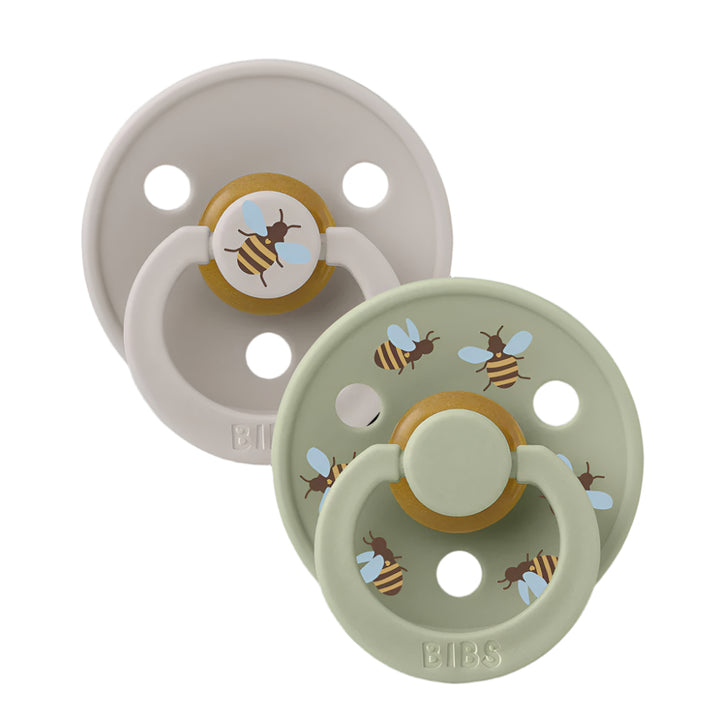 BIBS Pacifier Studio Colour - Bumblebee Mushroom/Sage 2 Pack