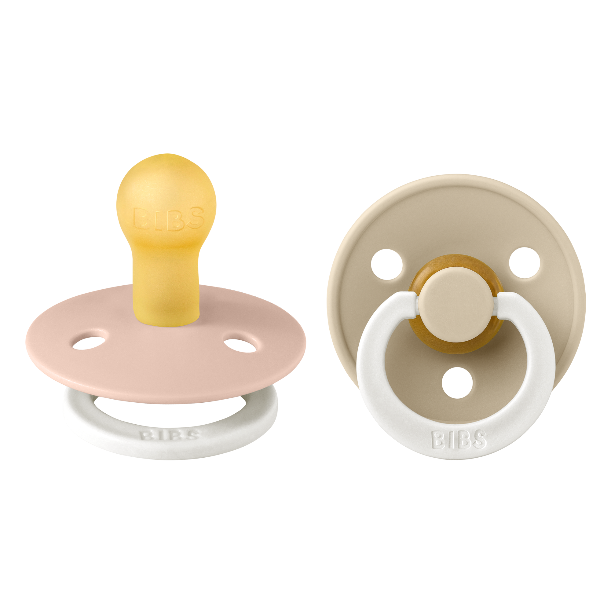 Colour GLOW Pacifier 2 Pack - Blush/Vanilla