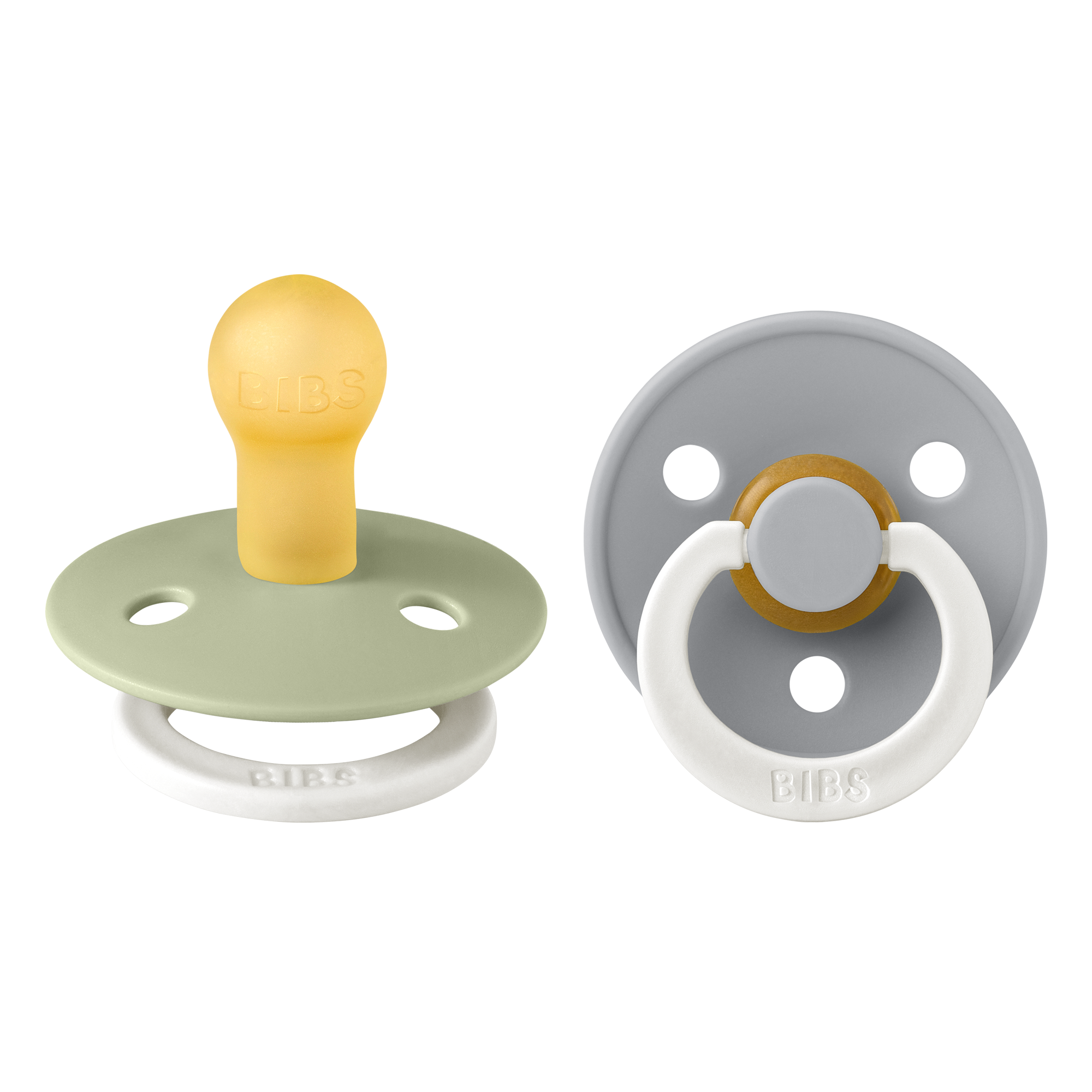 Colour GLOW Pacifier 2 Pack - Sage/Cloud